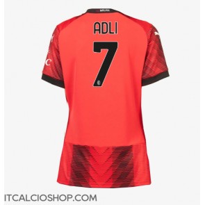 AC Milan Yacine Adli #7 Prima Maglia Femmina 2023-24 Manica Corta